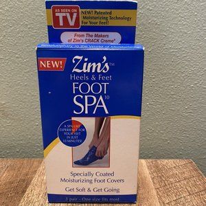 Zim's Heels & Feet Foot Spa 6-Pack Moisturizing Foot Covers One Size Fits Most